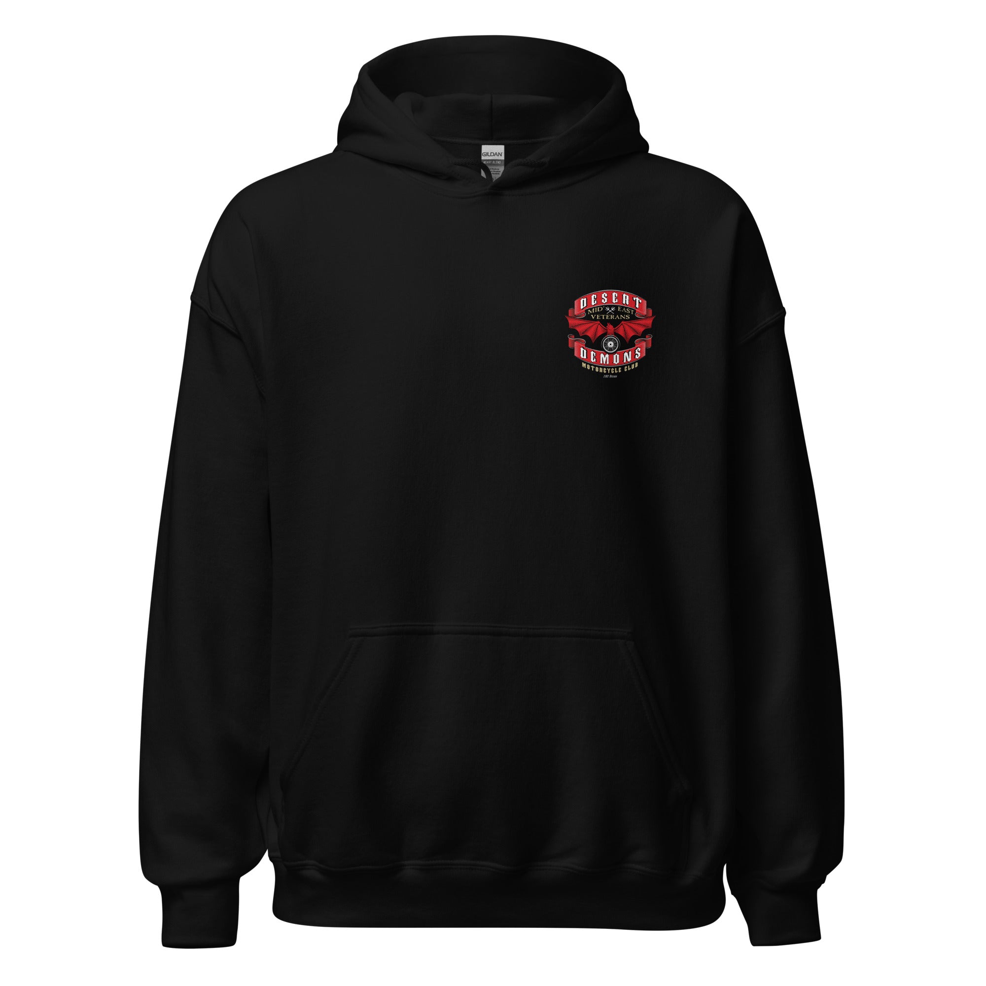 7.62 Design Desert Demons felpa cappuccio nero uomo