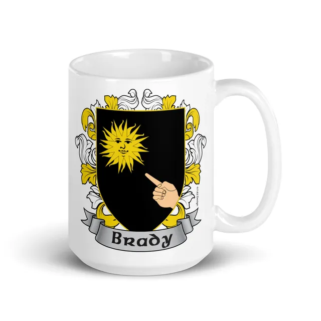 7.62 Design Brady tazza ceramica 15oz stemma irlandese