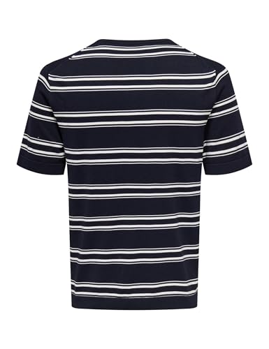 Only & Sons Onswyler Life Stripe Maglia Uomo L Blue Fog