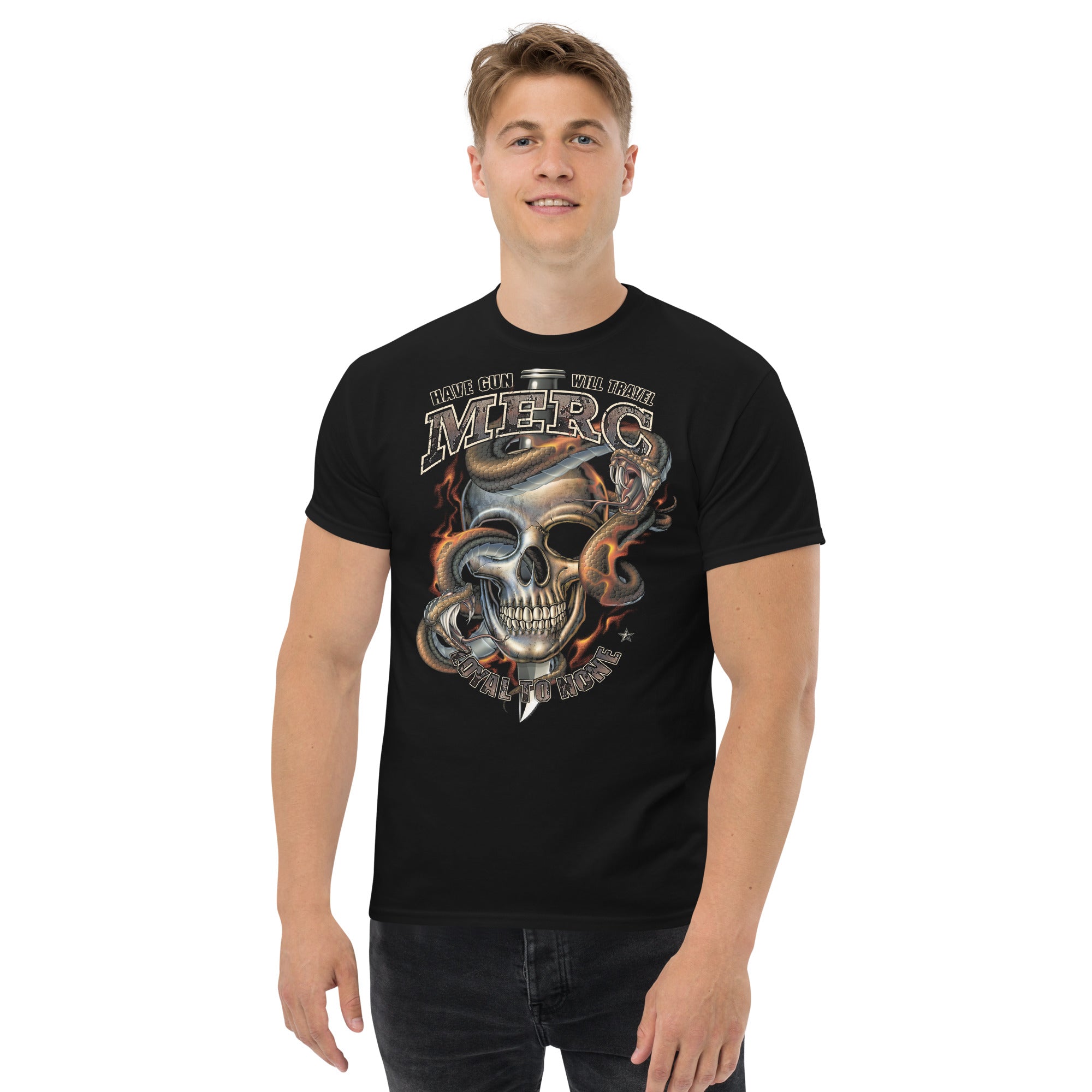 7.62 Design Merc Loyal To None t-shirt nera uomo cotone