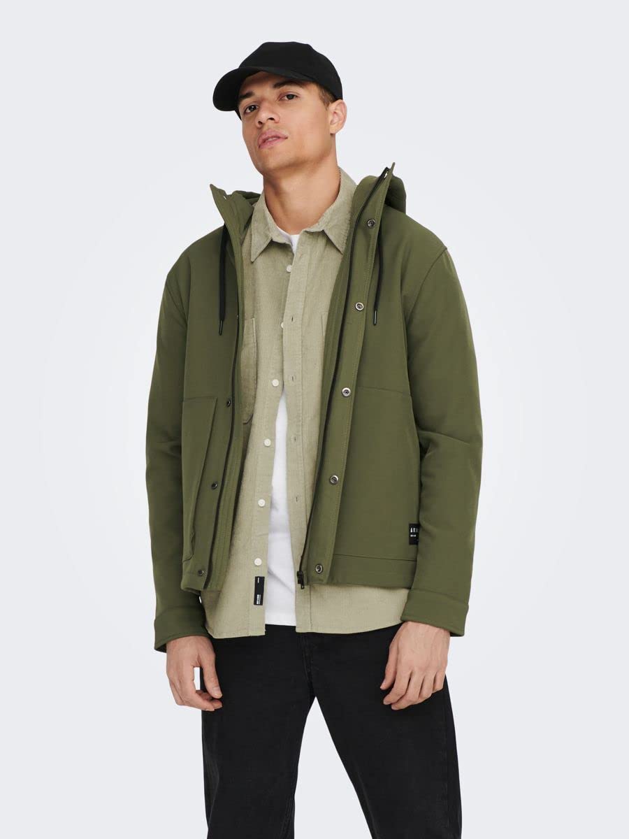 Only & Sons Onsaslan Otw Giacca Softshell Uomo Olive Night