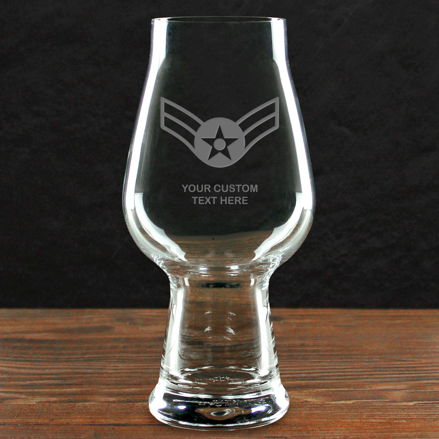 7.62 Design Drinkware Build Your Glass Bicchiere IPA Air Force Logo 540 ml