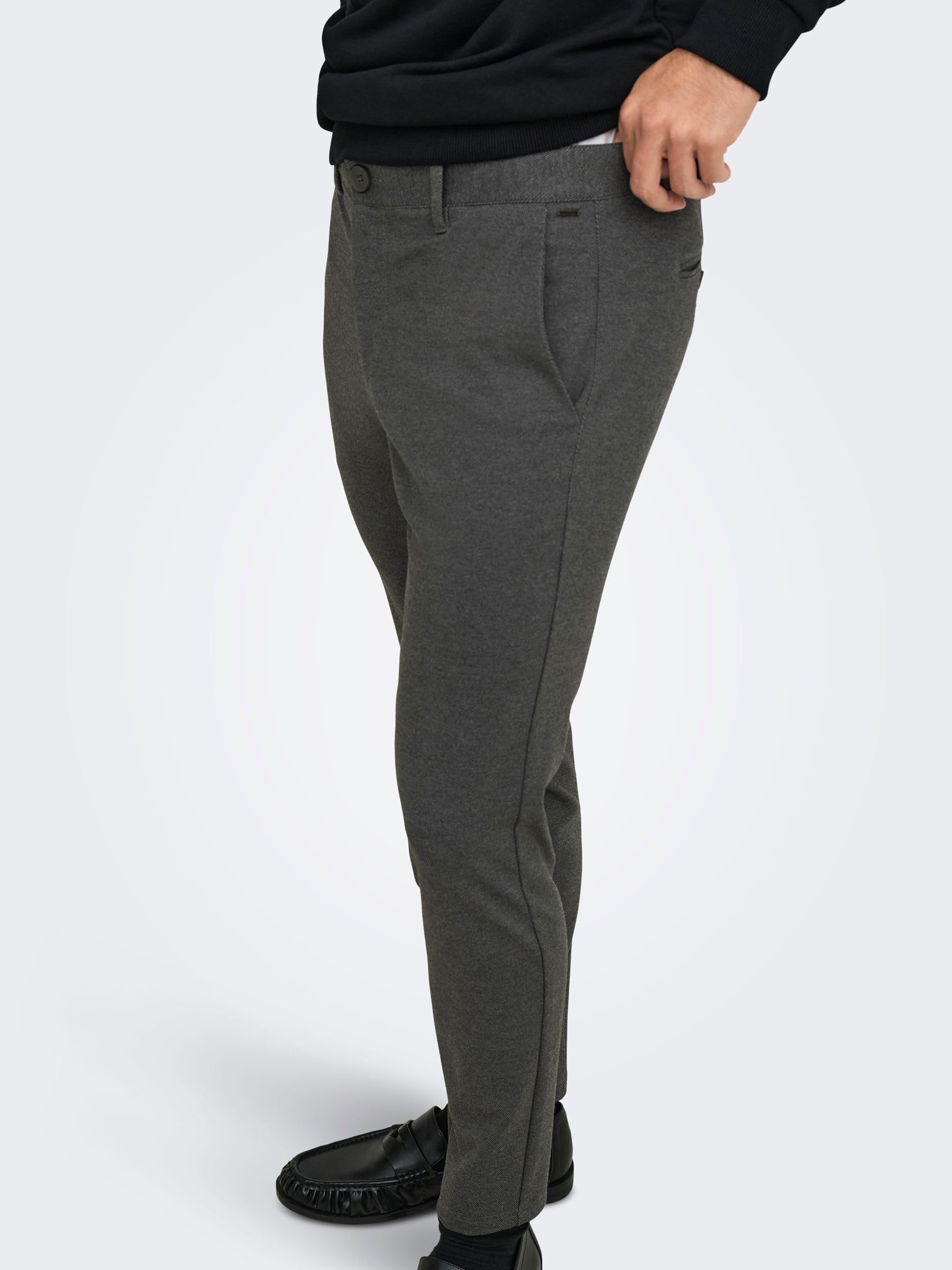 ONLY & SONS Jeans Uomo 30W/32L Nero Denim Regular