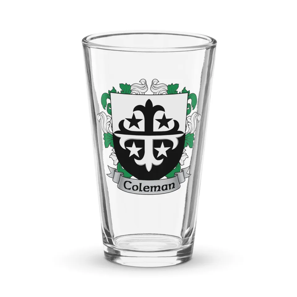 7.62 Design Coleman Bicchiere Pinta 16oz Stemma Irlandese