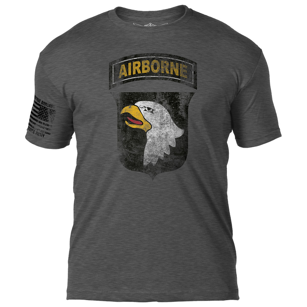 7.62 Design 101st Airborne t-shirt uomo grigia misto cotone