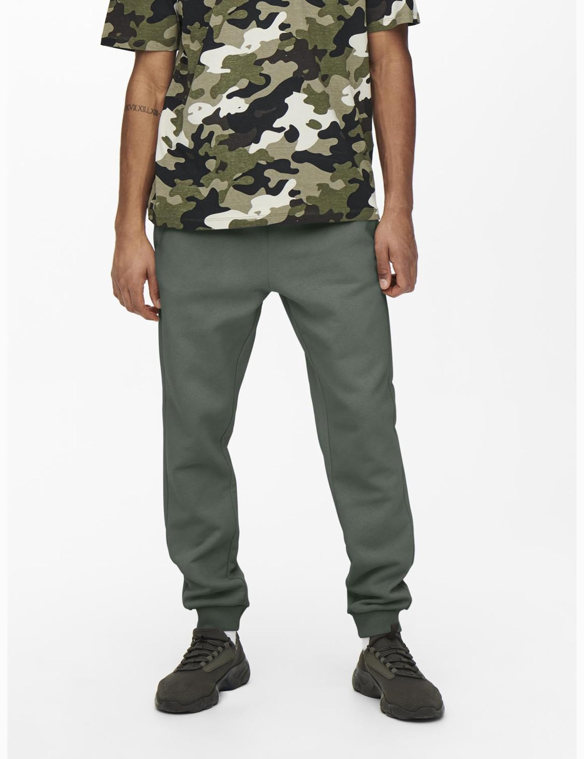 Only & Sons Onsceres L pantaloni tuta felpati grigi