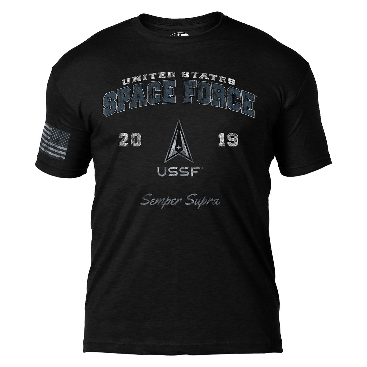 7.62 Design Space Force Vintage T-Shirt uomo nera